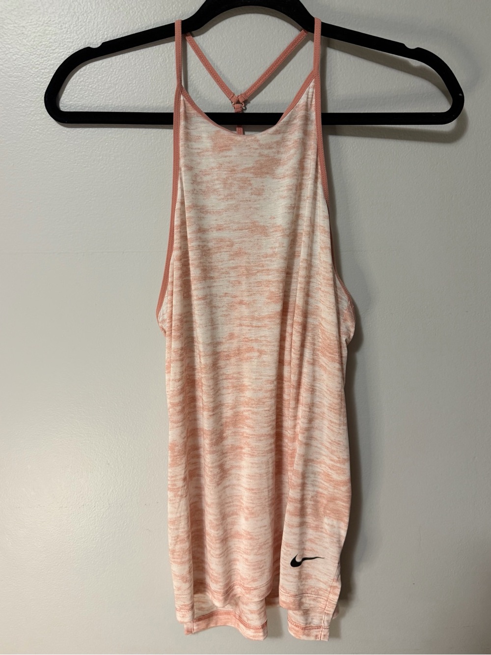 Nike Dri-FIT Racerback Tank Top Women’s small  Pink White Athletic Workout Top